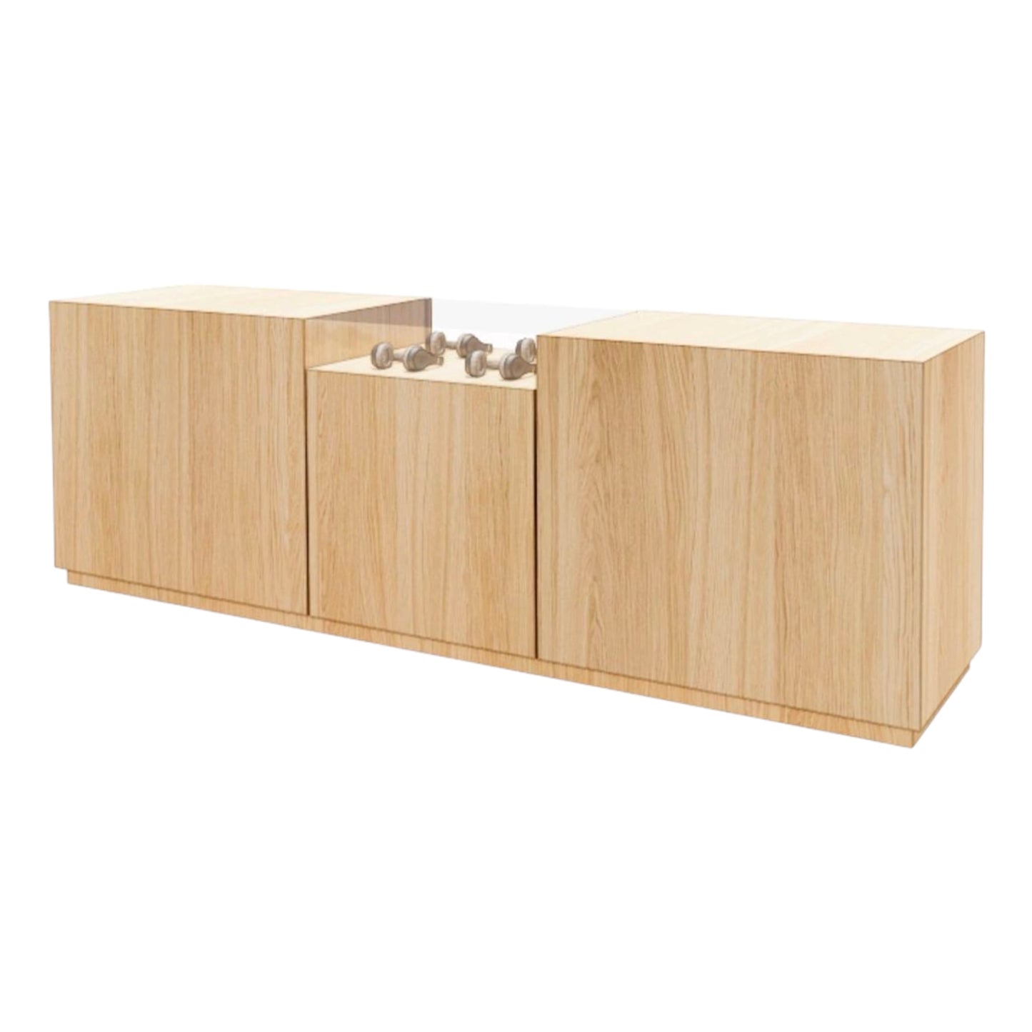 Empfangstheke modular – Kassentisch + Präsentationsmodul – 3er Set