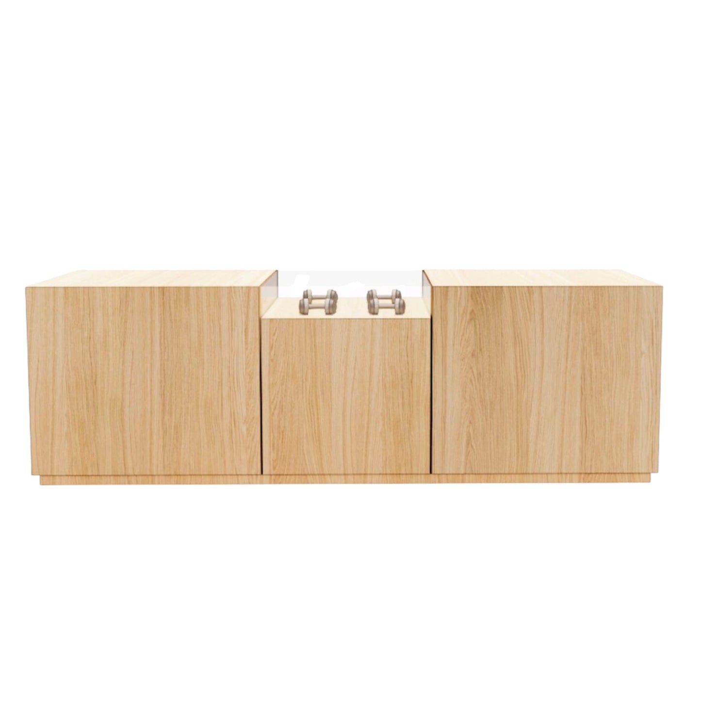 Empfangstheke modular – Kassentisch + Präsentationsmodul – 3er Set