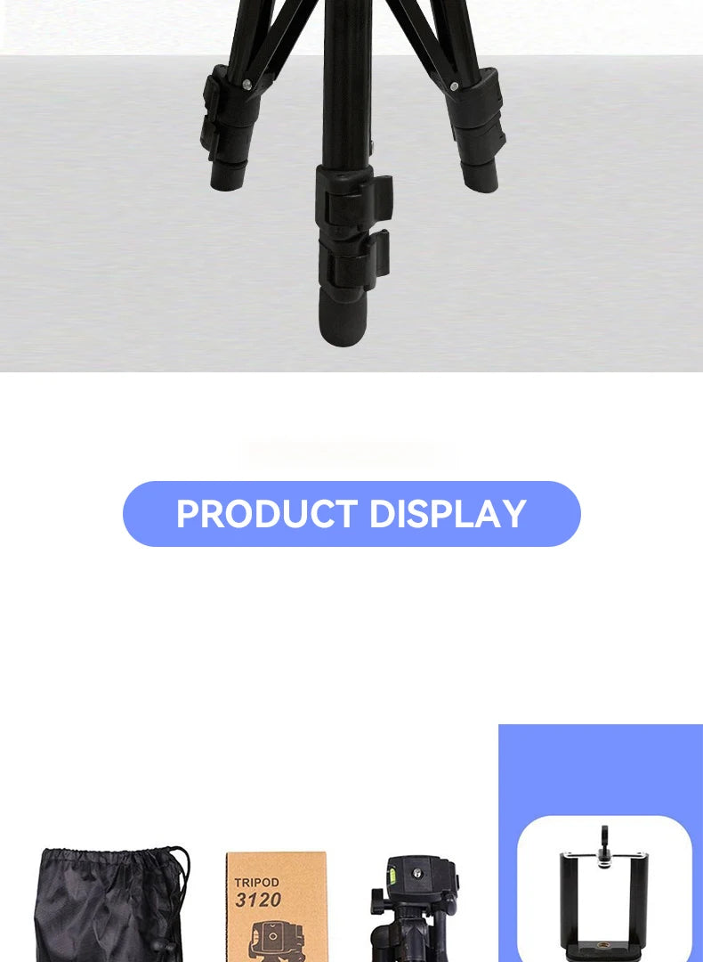 3120 Telefon Stativ 40 zoll Universal Fotografie für Gopro iPhone Samsung Xiaomi Huawei Telefon Aluminium Reise Tripode Par