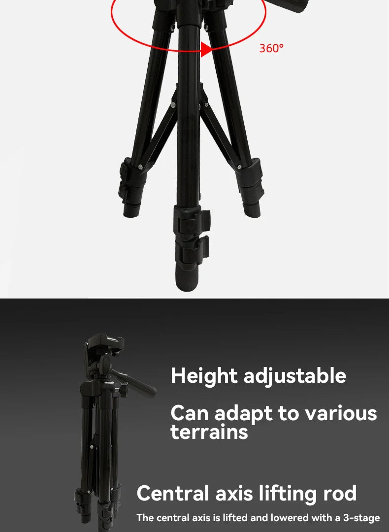 3120 Telefon Stativ 40 zoll Universal Fotografie für Gopro iPhone Samsung Xiaomi Huawei Telefon Aluminium Reise Tripode Par