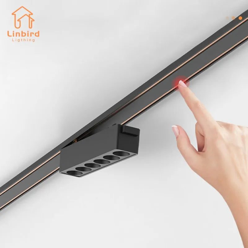 Ultradünne magnetische Aluminium-Schienenleuchte der ST1-Serie, 6 mm