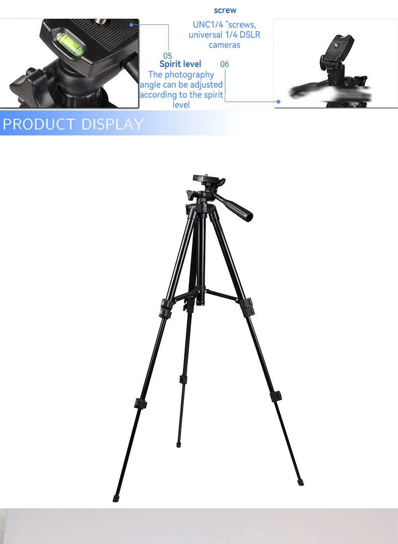 3120 Telefon Stativ 40 zoll Universal Fotografie für Gopro iPhone Samsung Xiaomi Huawei Telefon Aluminium Reise Tripode Par