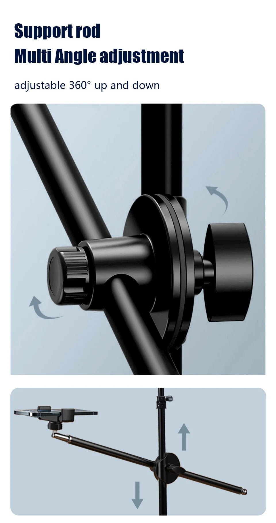 BTFOOR LED Foto‑Studio Lichtpanel 3300–5600 K (Bi‑Color, mit Stativ, EU‑Stecker)