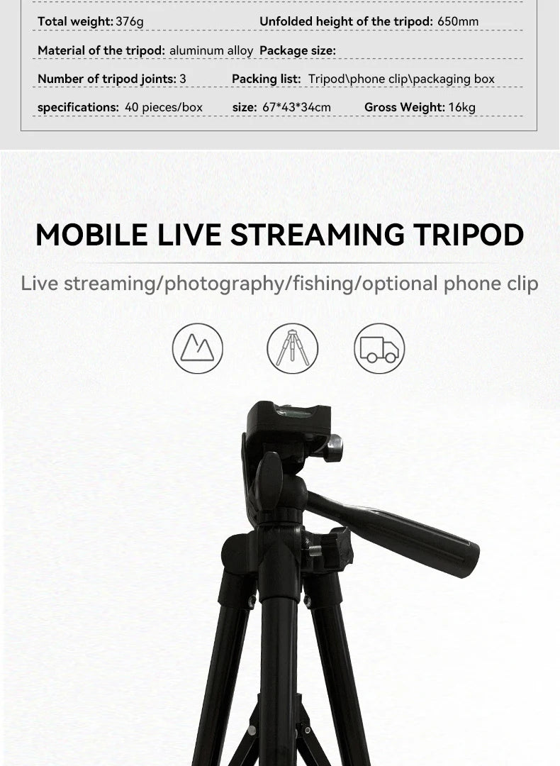 3120 Telefon Stativ 40 zoll Universal Fotografie für Gopro iPhone Samsung Xiaomi Huawei Telefon Aluminium Reise Tripode Par